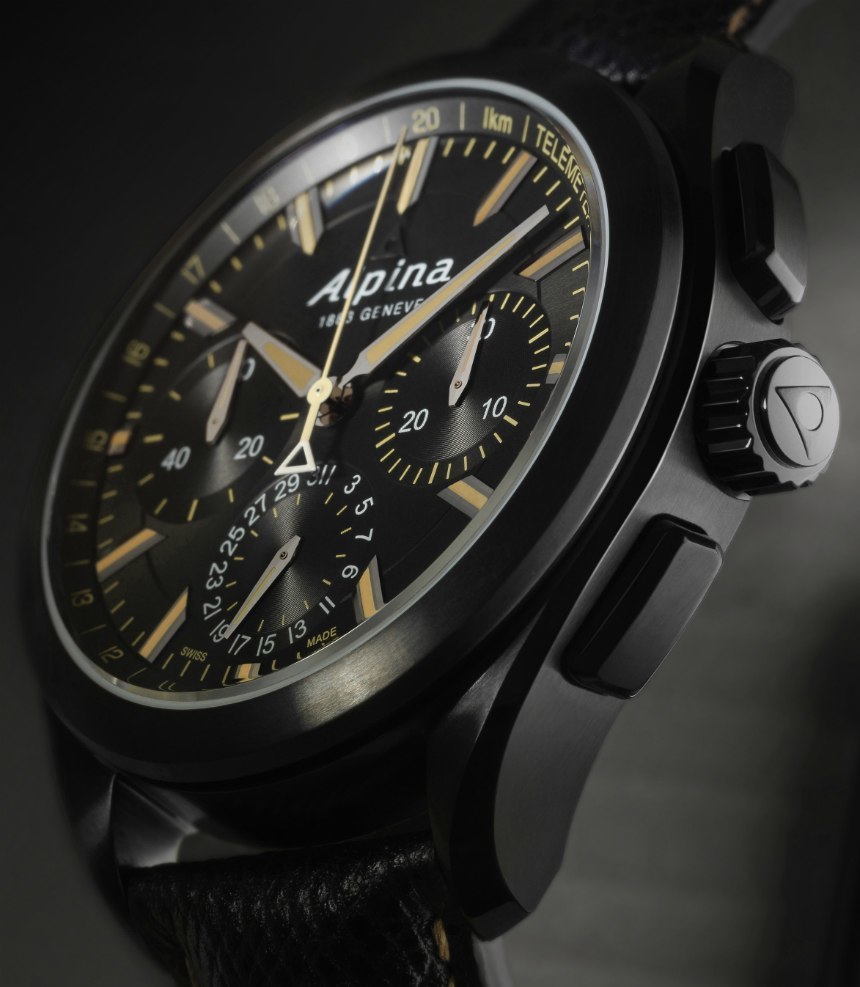Alpina 'Full Black' Alpiner 4 Manufacture Flyback Chronograph Replica Watch Replica Watch Releases 