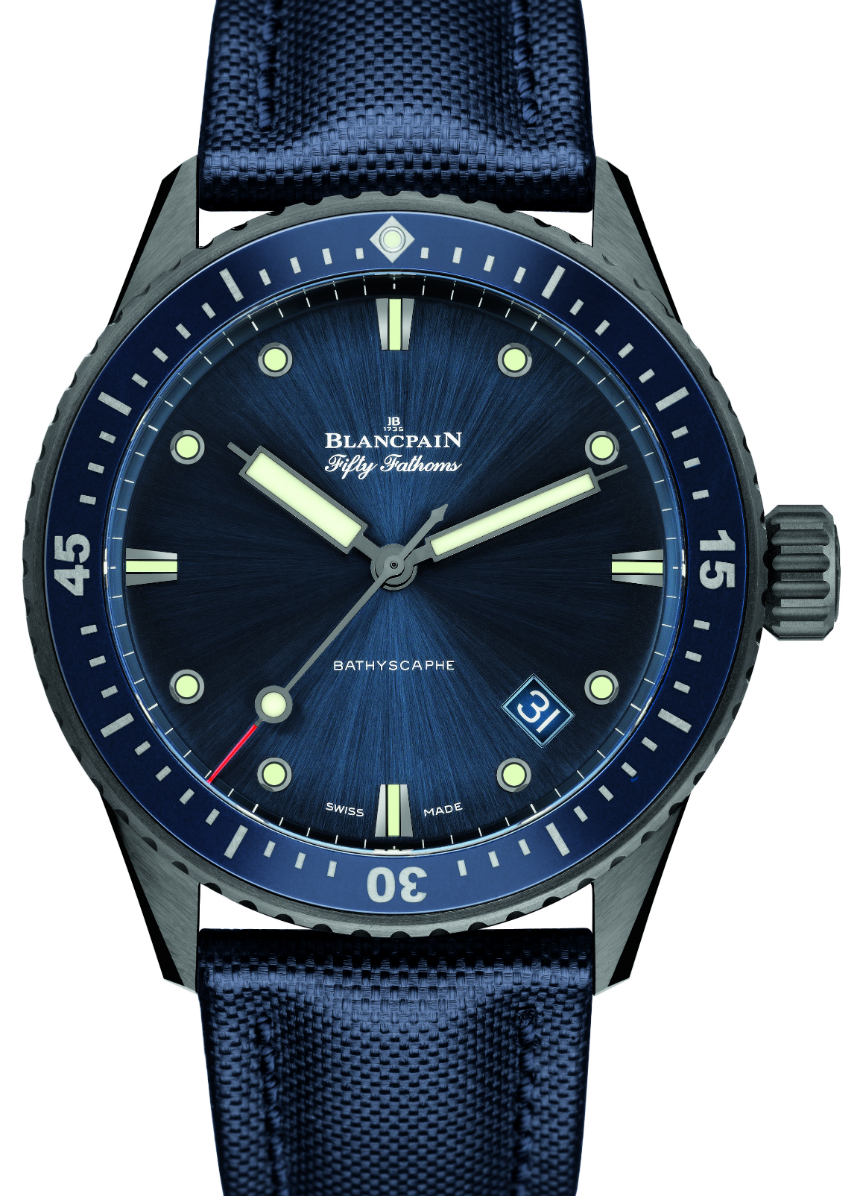 Blancpain Fifty Fathoms Bathyscaphe Replica Watch In Gray Plasma Ceramic Replica Watch Releases 