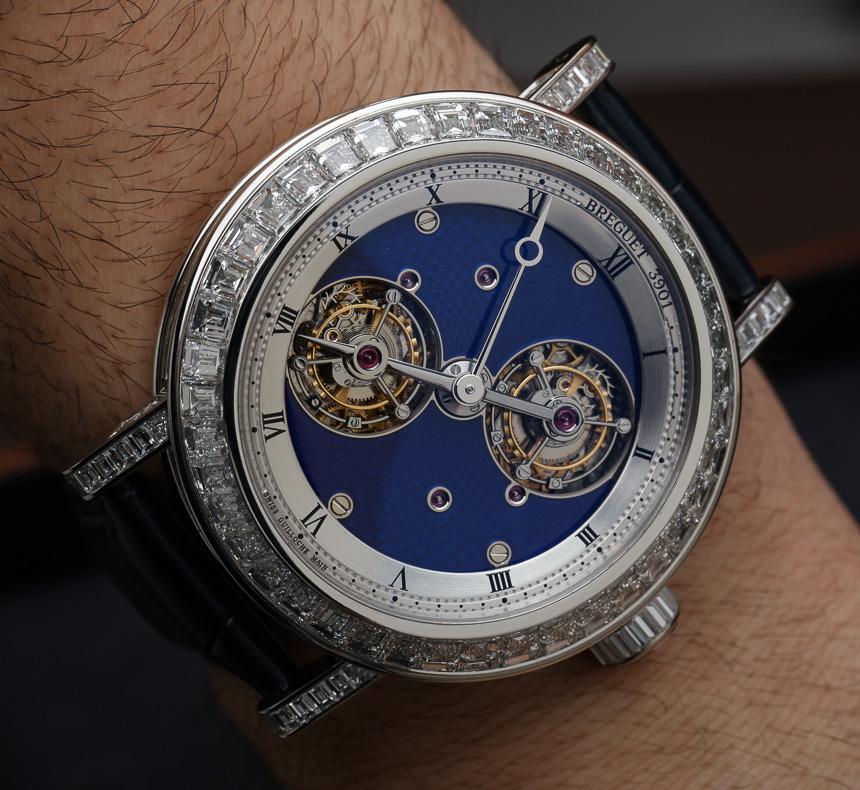 Breguet Double Tourbillon 5349 Replica Watch With Diamonds Hands-On Hands-On 