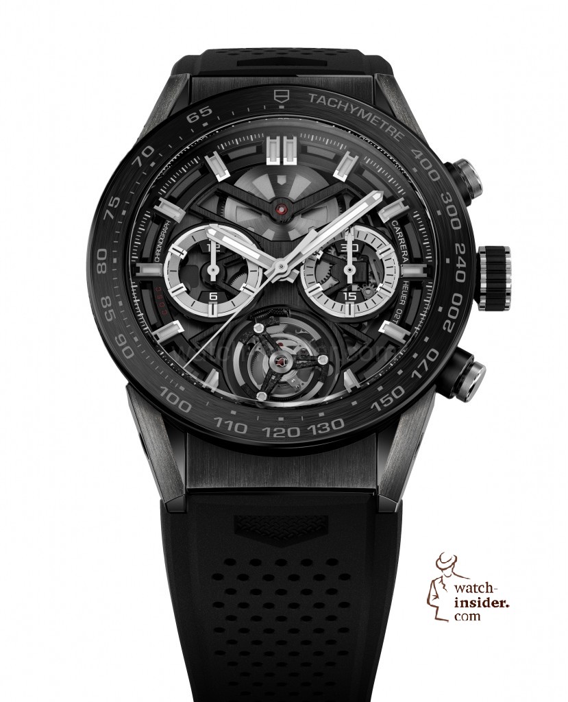 TAG Heuer CARRERA Heuer-02T COSC-certified automatic chronograph with Tourbillon