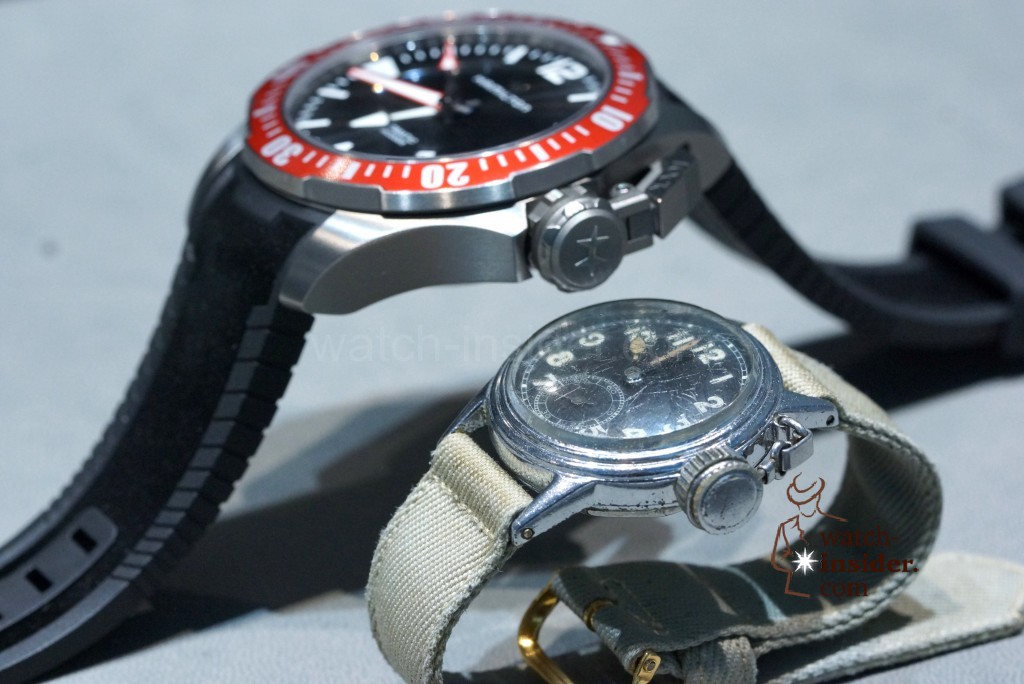 The new 46 mm Hamilton Khaki Navy Frogman versus the 1943 Hamilton Diver 