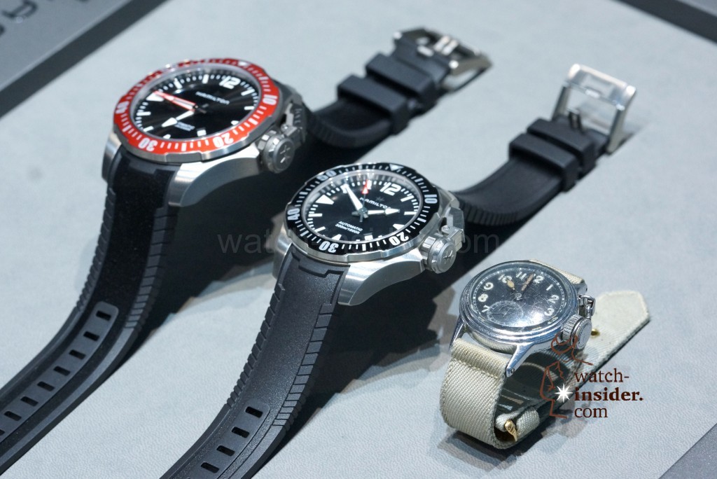 The new 42 + 46 mm Hamilton Khaki Navy Frogman versus the 1943 Hamilton Diver 