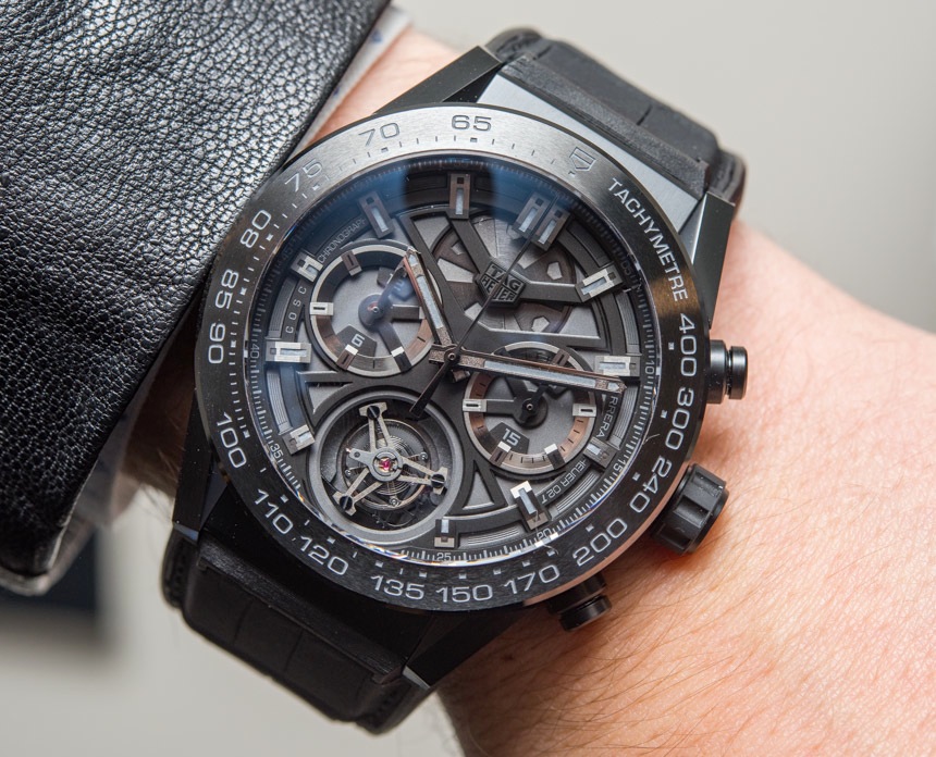 TAG Heuer Carrera Heuer-02T $15,000 Tourbillon Chronograph Replica Watch Hands-On Hands-On 