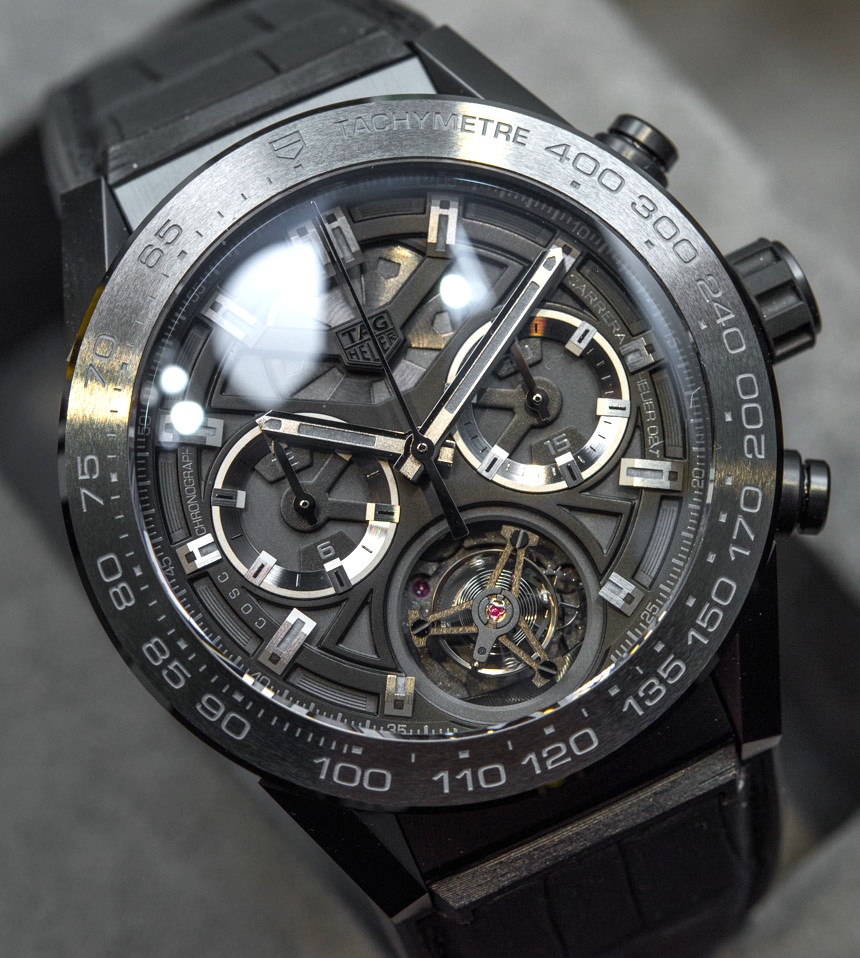 TAG Heuer Carrera Heuer-02T $15,000 Tourbillon Chronograph Replica Watch Hands-On Hands-On 