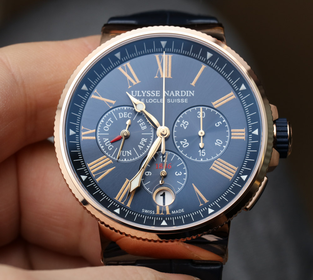 Ulysse Nardin Marine Chronograph Annual Calendar Replica Watch Hands-On Hands-On 