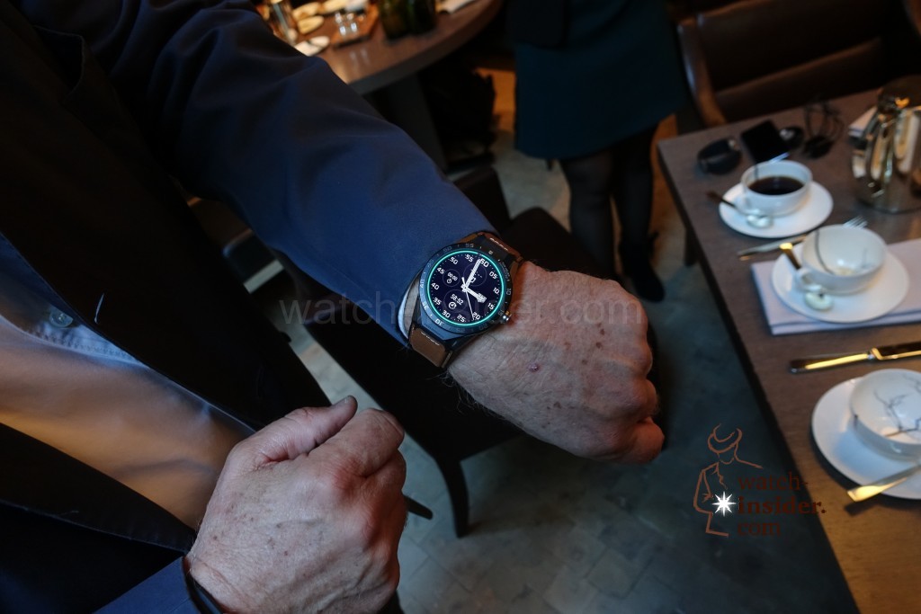 Jean-Claude Biver, wearing the new TAG Heuer Connected replica watch. #ConnectedToEternity