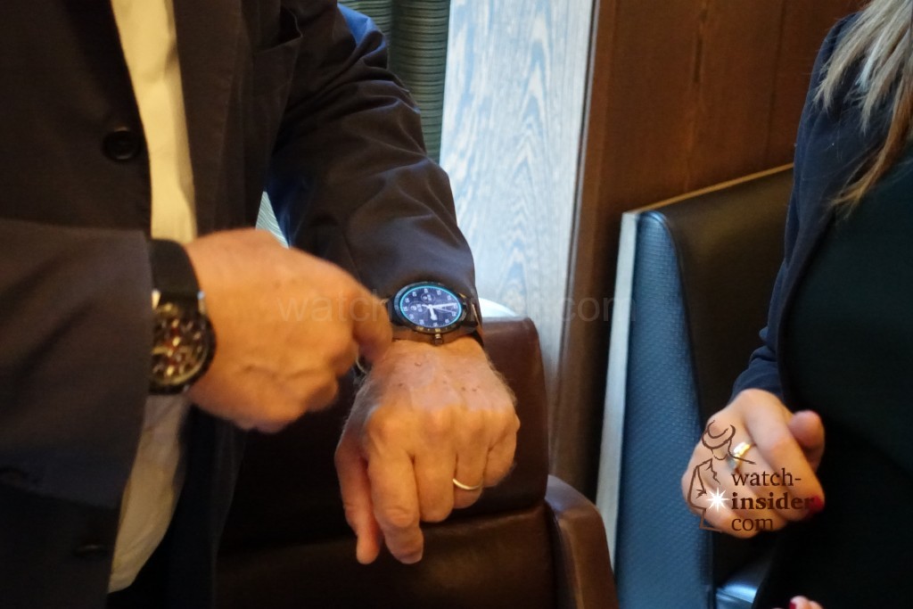 Jean-Claude Biver, wearing the new TAG Heuer Connected replica watch. #ConnectedToEternity