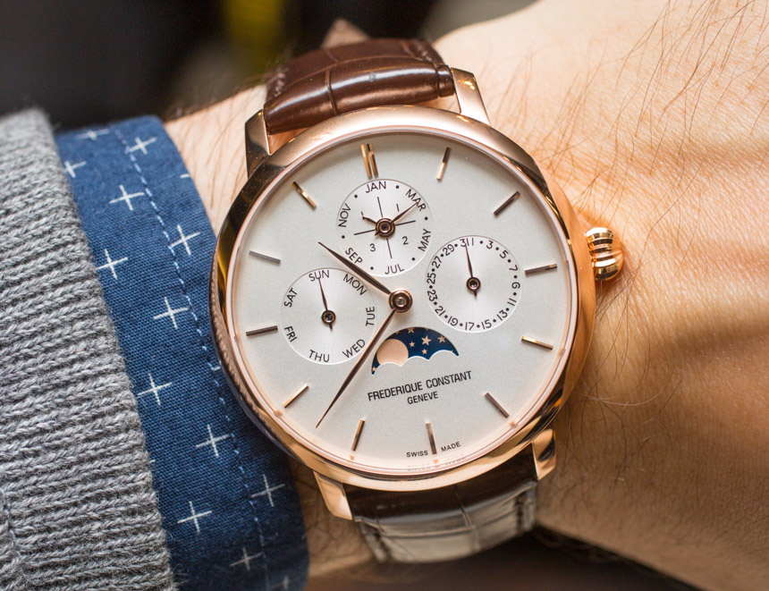 Frédérique Constant Slimline Perpetual Calendar Manufacture Replica Watch Hands-On Hands-On 