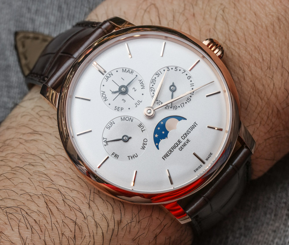 Frédérique Constant Slimline Perpetual Calendar Manufacture Replica Watch Hands-On Hands-On 