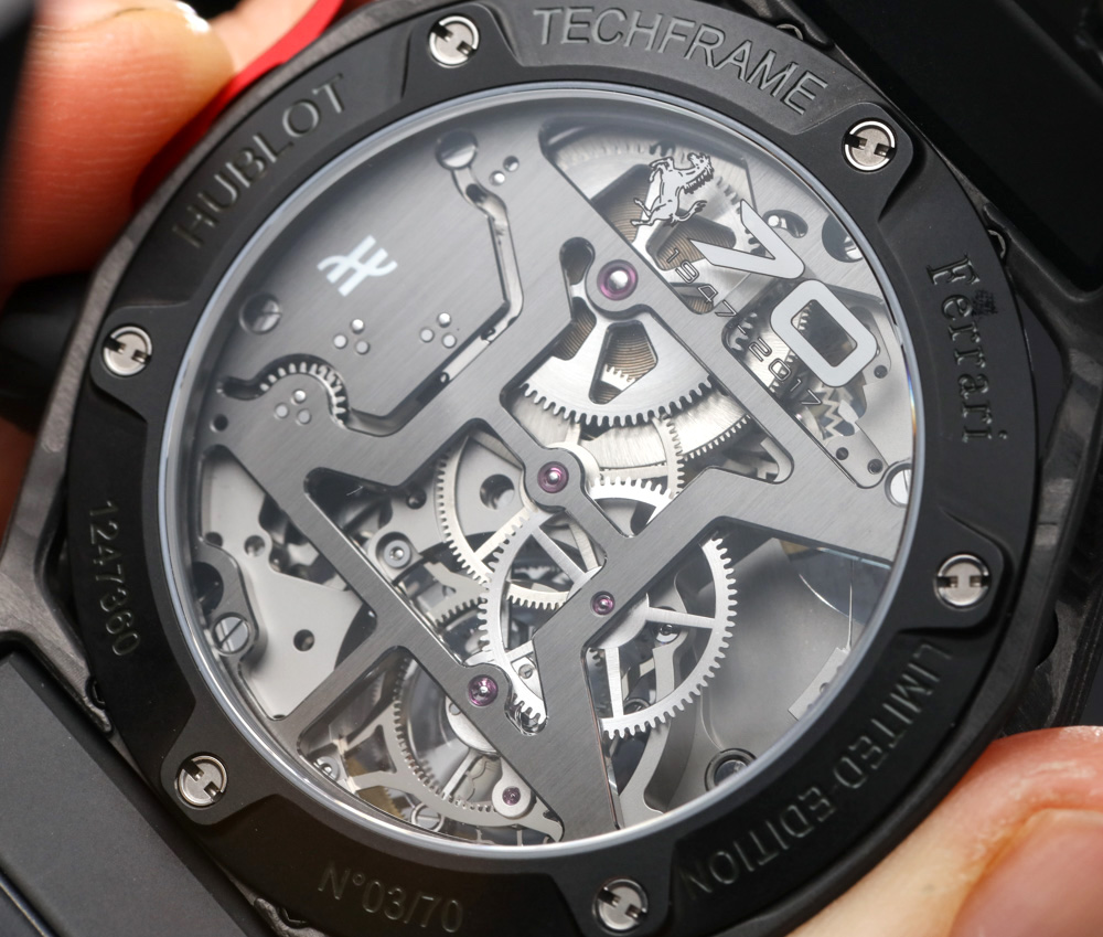 Hublot Techframe Ferrari 70 Years Tourbillon Chronograph Replica Watch Hands-On Hands-On 