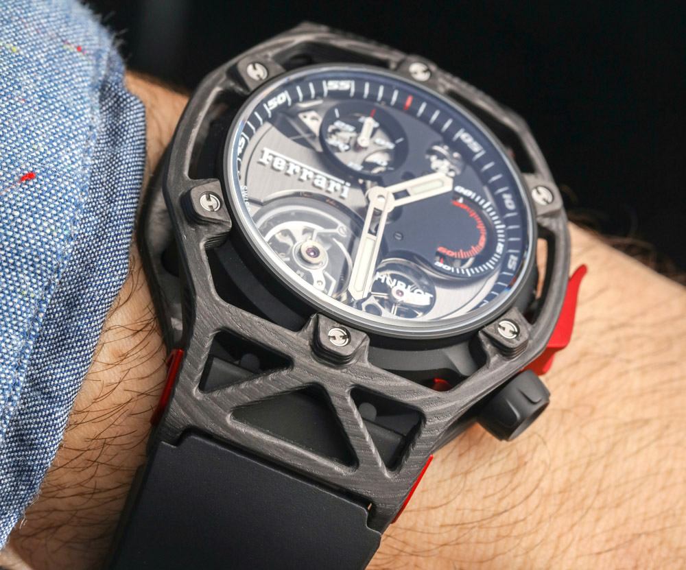 Hublot Techframe Ferrari 70 Years Tourbillon Chronograph Replica Watch Hands-On Hands-On 