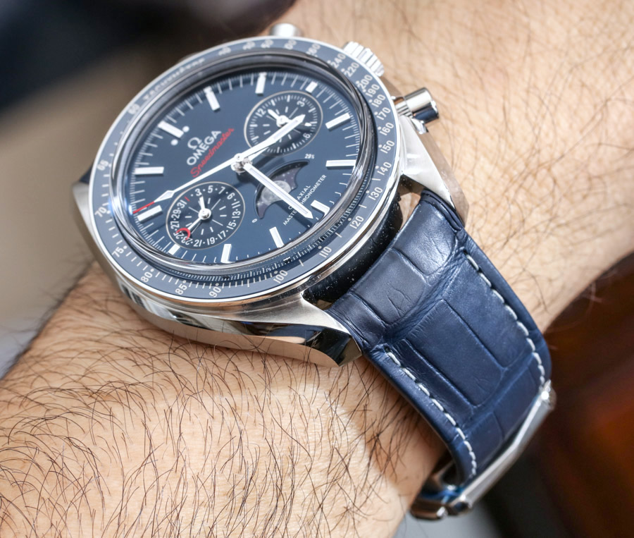 Omega Speedmaster Moonwatch Co-Axial Master Chronometer Moonphase Chronograph Replica Watch Review Wrist Time Reviews 