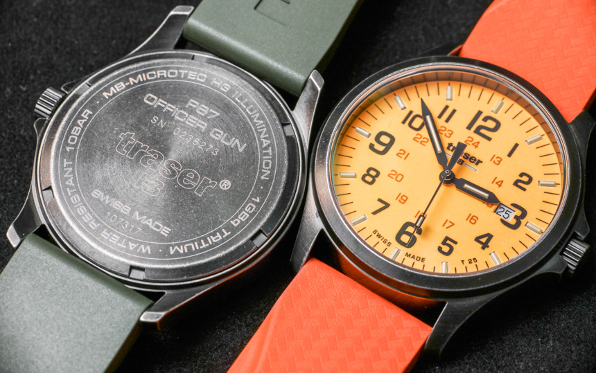 Traser P67 Officer Pro Gun Metal Lime & Orange Replica Watches Hands-On Hands-On 