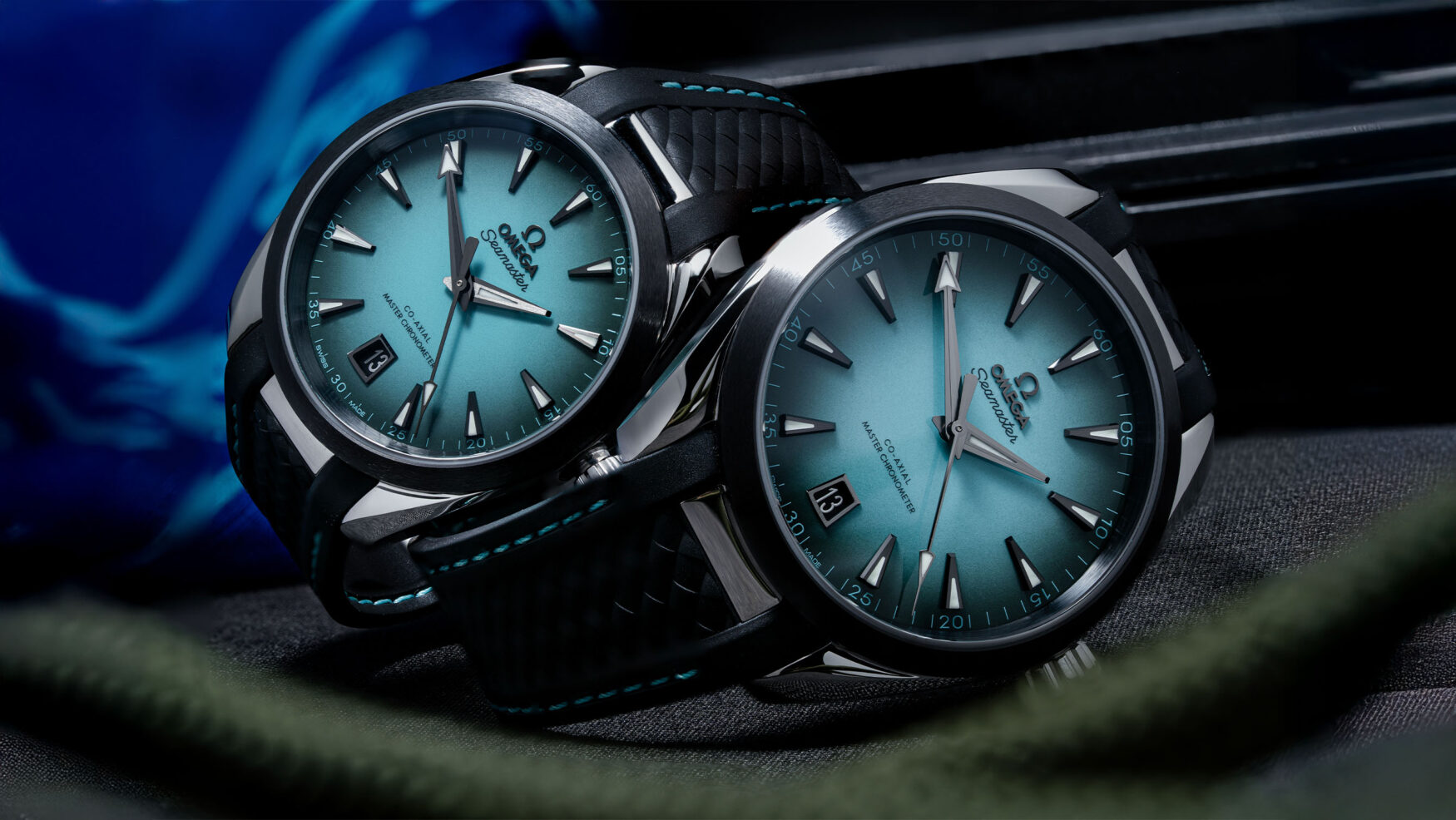 Omega tweaks the turqouise fumé Seamaster Aqua Terra with an ultra-cool ceramic bezel