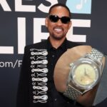 Will Smith marks his award show return with a stunning vintage Universal Genève Polerouter