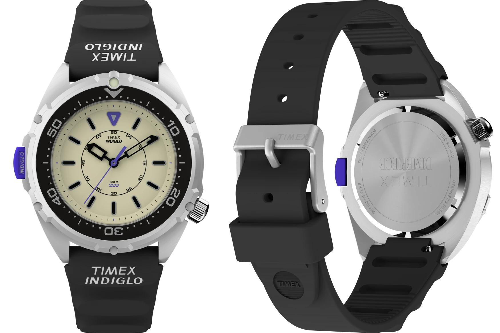 timex intrepid x dimepiece edition front back