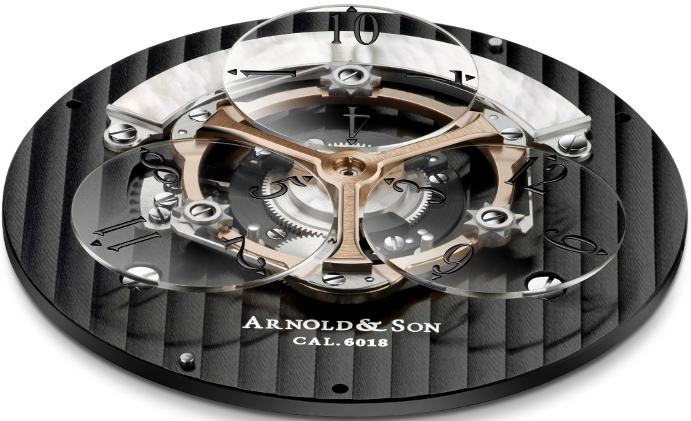 Updated Arnold & Son Golden Wheel Watch With Wandering Hours Watch Releases 