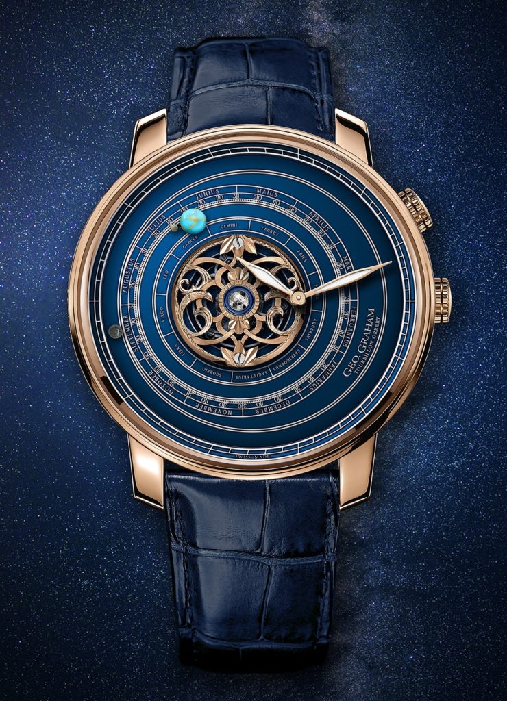 Graham Geo.Graham Orrery Tourbillon Astronomical Watch With Pieces Of The Moon, Mars, & Earth Watch Releases 